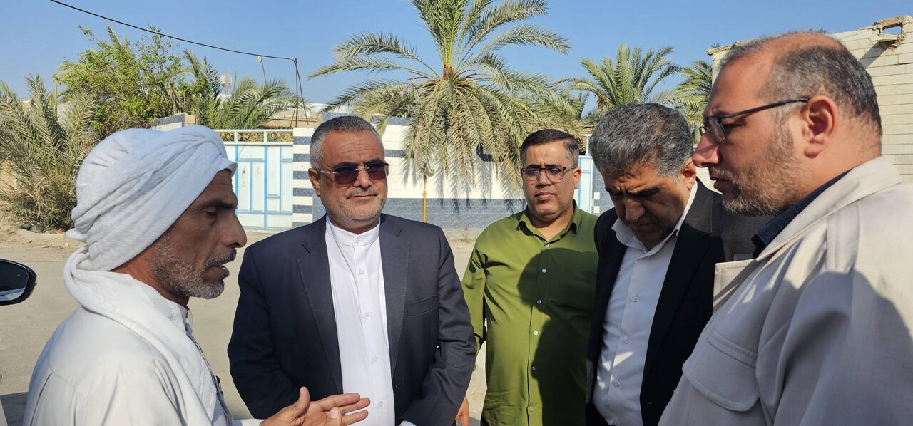 بازدید معاون سازمان ملی زمین و مسکن از روند اجرای پروژه‌های بهسازی معابر شهر شادگان