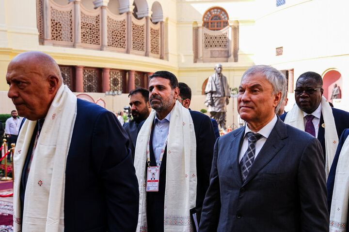 حضور هیئت پارلمانی ایران در مراسم افتتاحیه دوازدهمین مجمع پارلمانی بریکس - هند