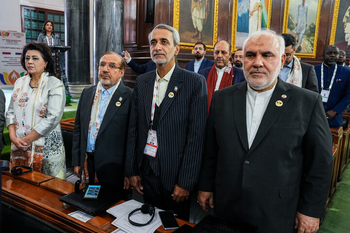 حضور هیئت پارلمانی ایران در مراسم افتتاحیه دوازدهمین مجمع پارلمانی بریکس - هند