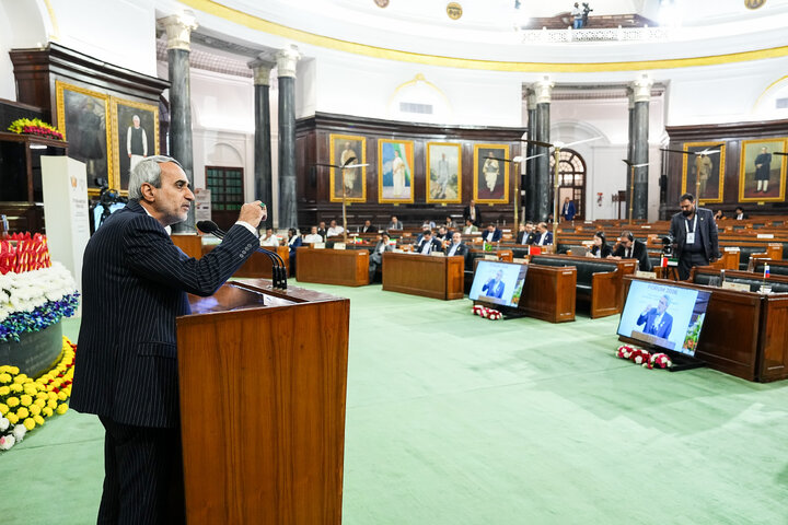 سخنرانی عباس مقتدایی در دوازدهمین مجمع پارلمانی بریکس - هند