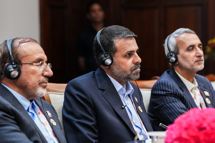 دیدار هیئت پارلمانی ایران با رئیس مجلس هند