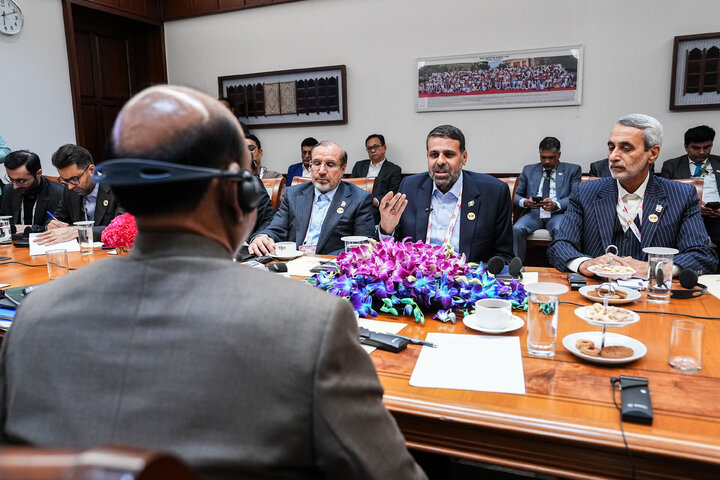 دیدار هیئت پارلمانی ایران با رئیس مجلس هند