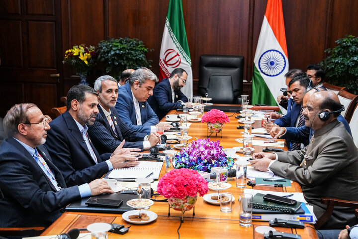 دیدار هیئت پارلمانی ایران با رئیس مجلس هند