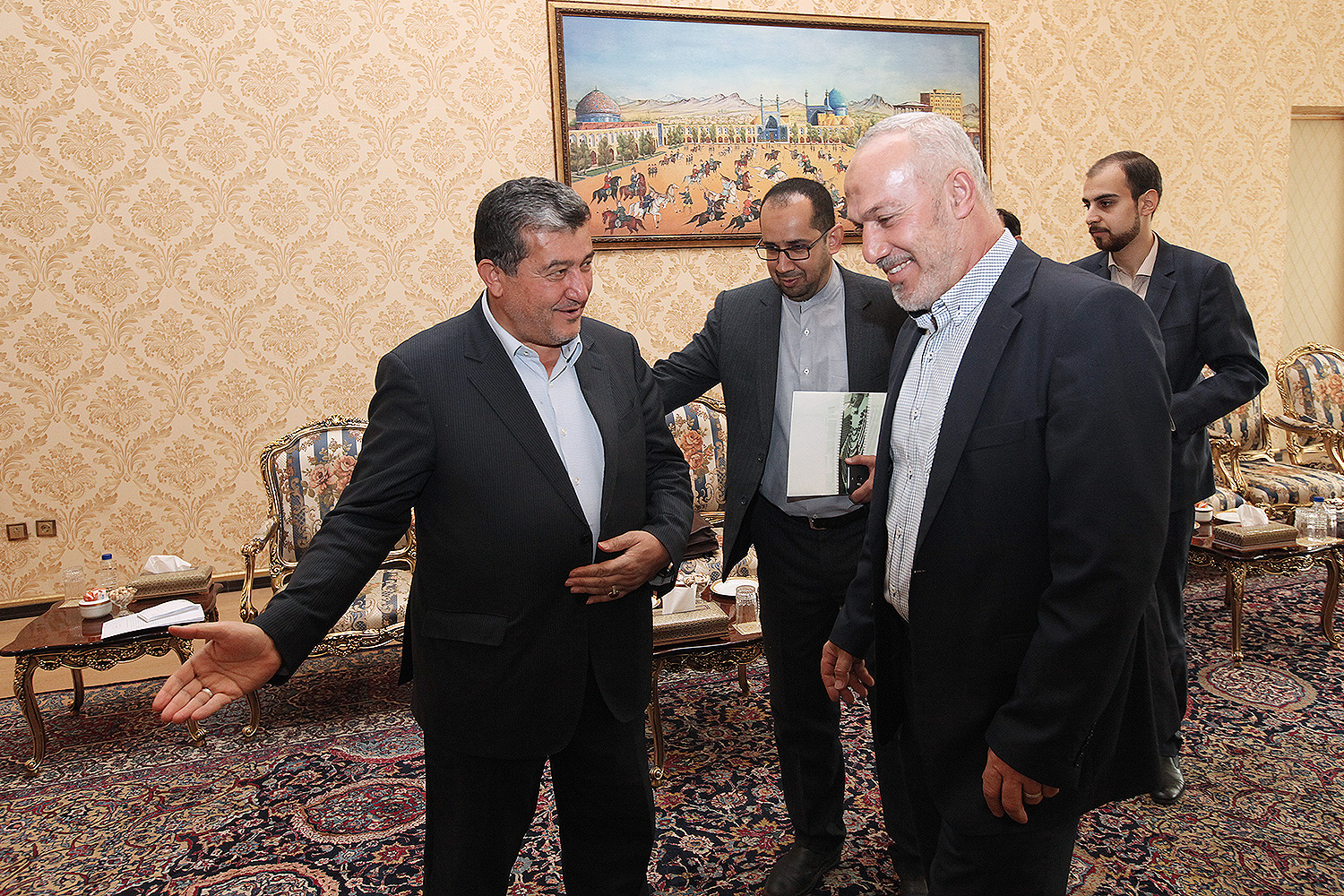 دیدار امیر خجسته با رئیس دفتر نمایندگی جهاد اسلامی فلسطین در تهران