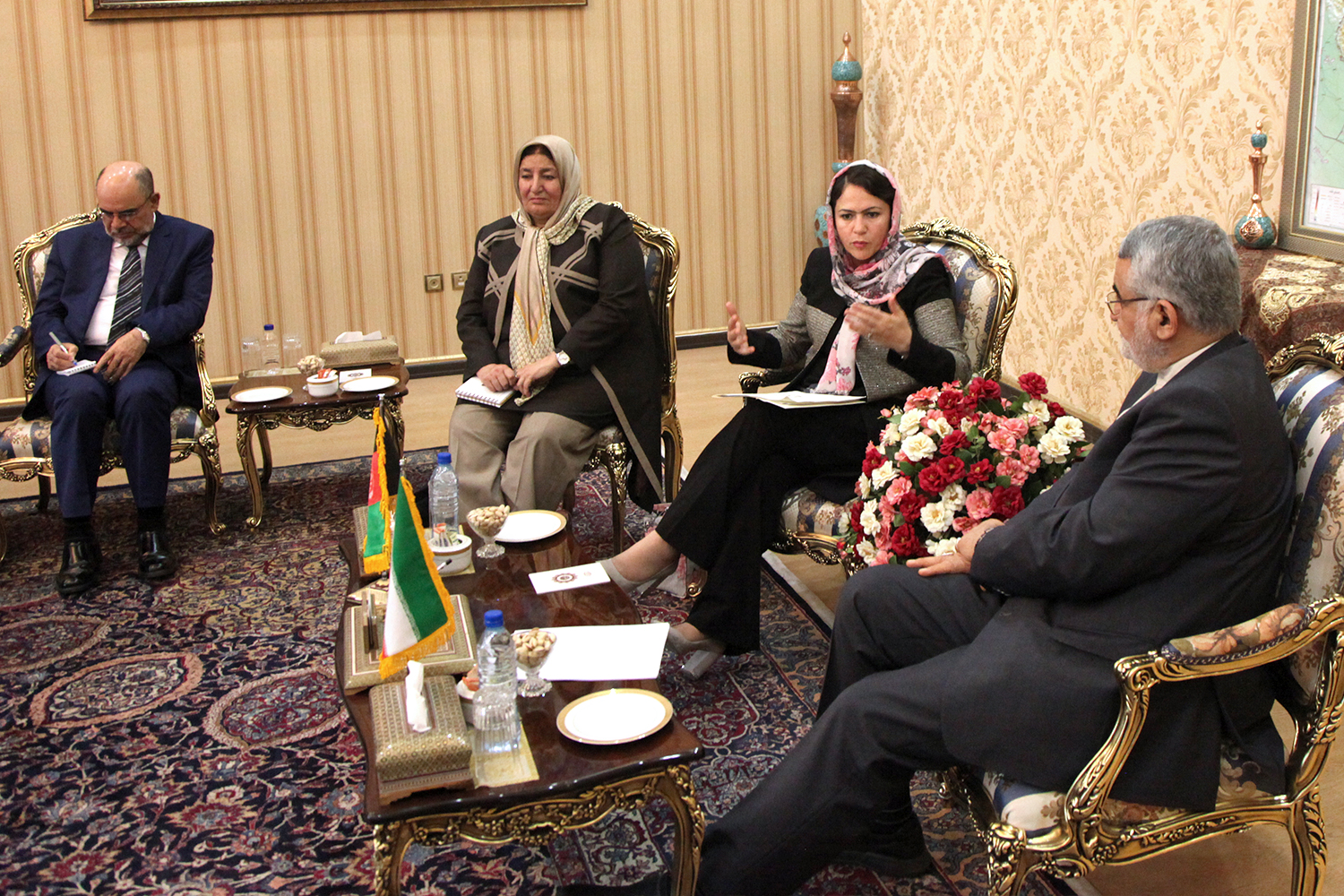 دیدار علاءالدین بروجردی با رئیس کمیسیون جامعه مدنی افغانستان