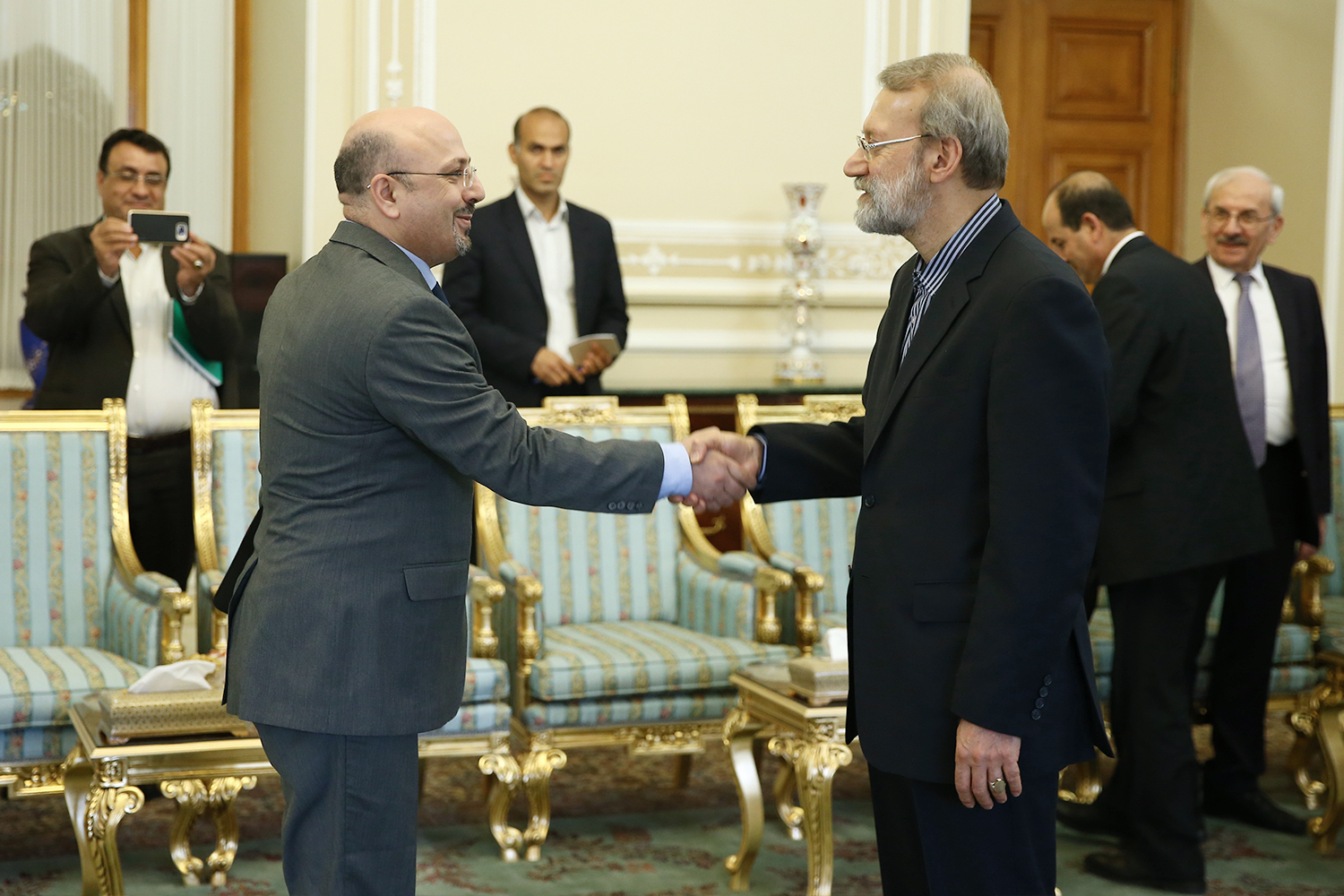 دیدار معاون وزیر خارجه سوریه با دکتر علی لاریجانی