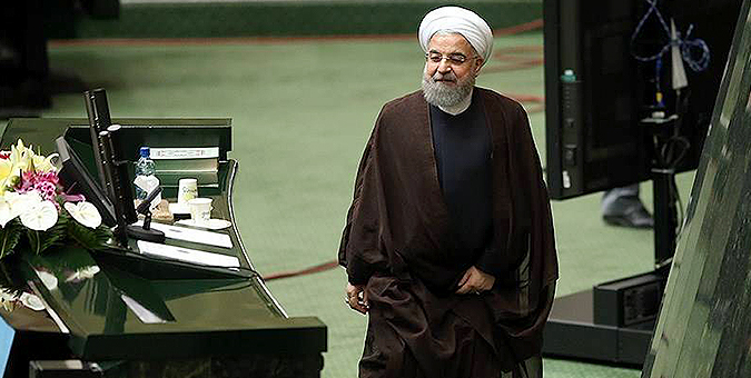 سخنرانی رئیس جمهور در صحن علنی مجلس آغاز شد