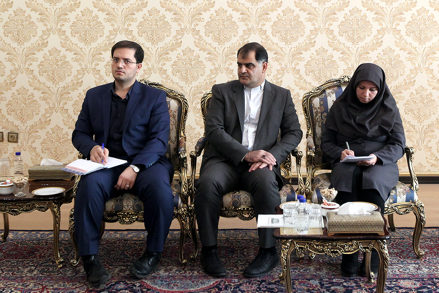 دیدار کوروش کرم پور حقیقی با رئیس دفتر یوناما در تهران (هیات یاری رسانی سازمان ملل در افغانستان)