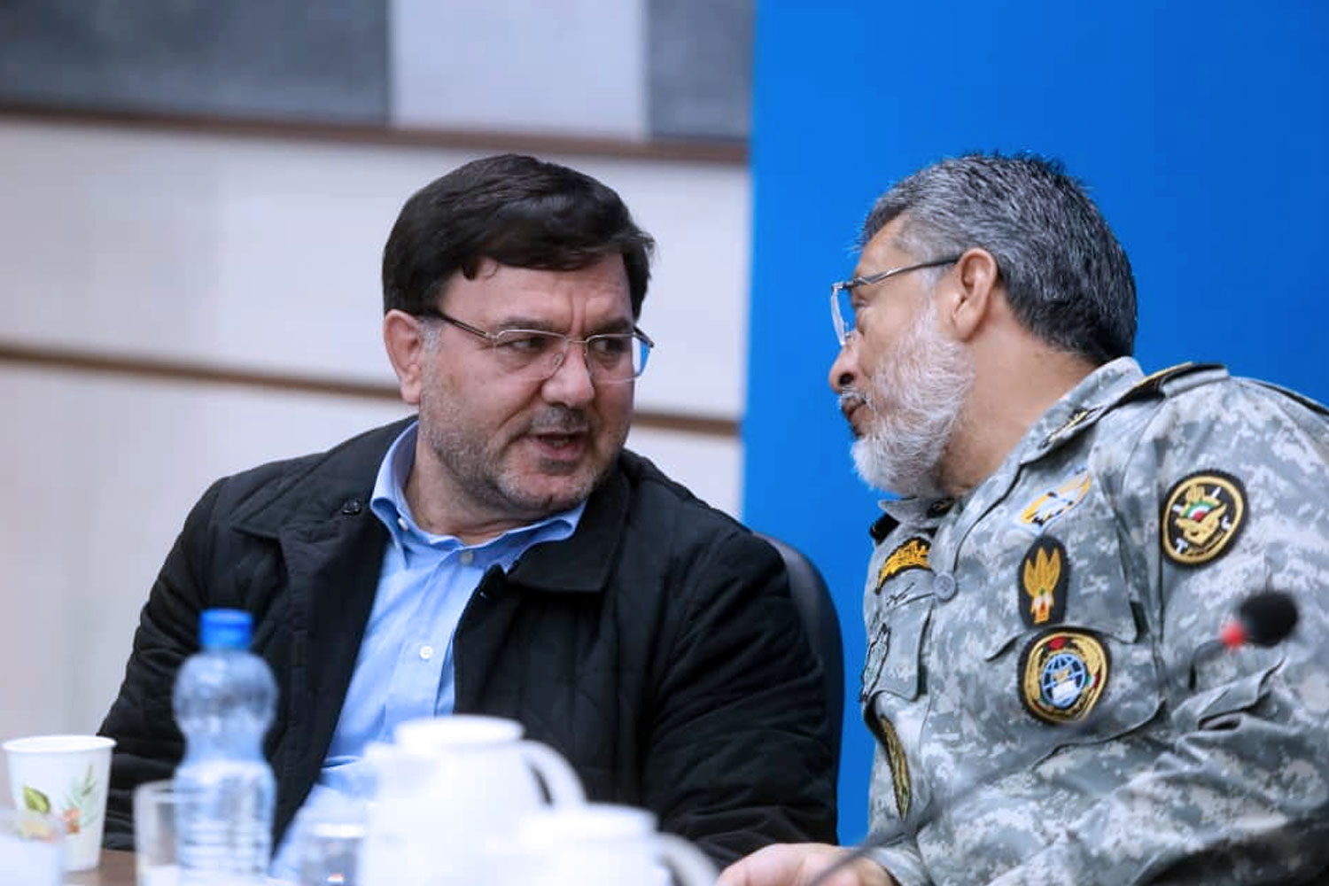 جلسه شورای هماهنگی مدیریت بحران استان خوزستان با حضور دکتر لاریجانی