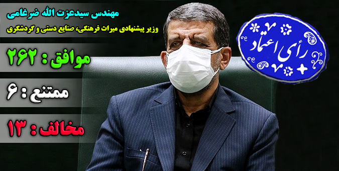 ضرغامی به عنوان وزیر میراث فرهنگی، صنایع دستی و گردشگری انتخاب شد
