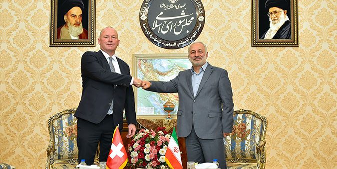 دیدار رئیس کمیسیون امنیت ملی مجلس با رئیس مجلس شورای ملی سوئیس