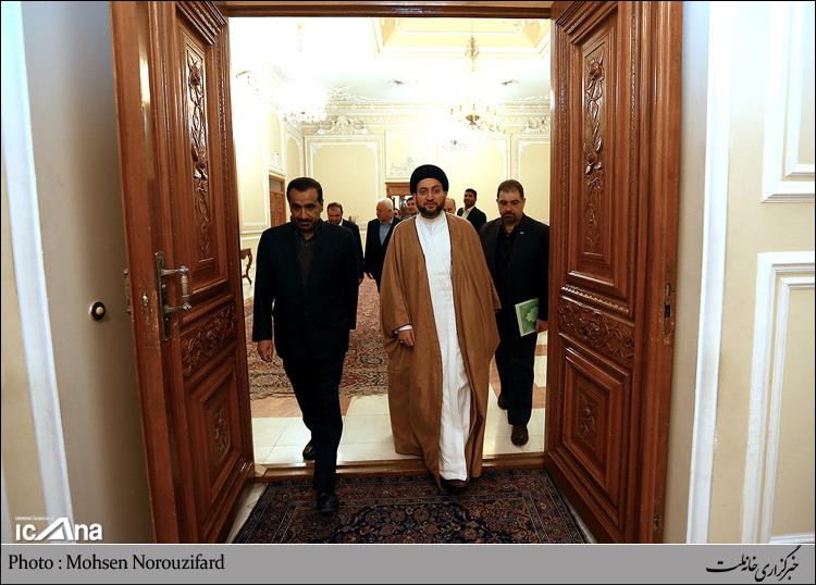 گزارش تصویری/ دیدار رئیس مجلس اعلای اسلامی عراق با دکتر لاریجانی