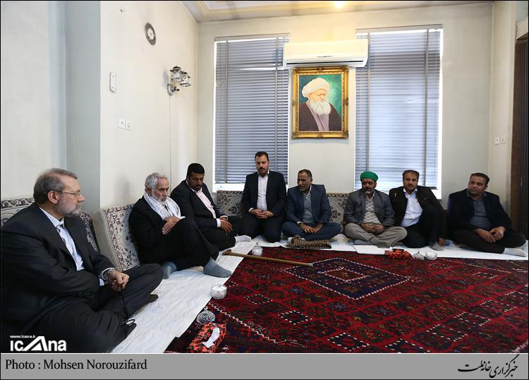 دیدار اعضای صنف آجرماشینی استان قم با رییس مجلس شورای اسلامی