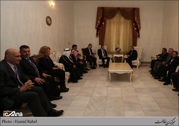 گزارش تصویری(2)دیدار دکتر علی لاریجانی با رئیس مجلس سوریه