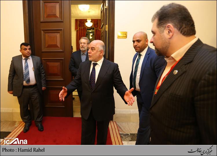 گزارش تصویری(2) دیدار دکتر علی لاریجانی با حیدر العبادی نخست وزیر عراق