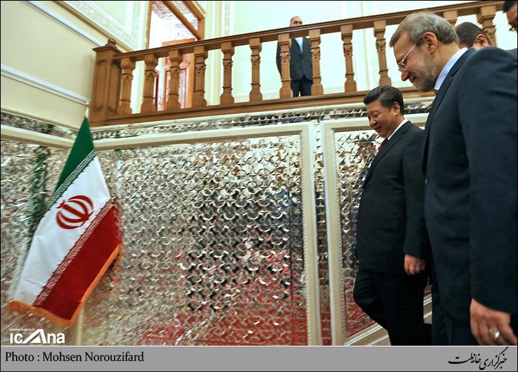 گزارش تصویری/ دیدار رئیس جهوری خلق چین با رئیس مجلس شورای اسلامی 2