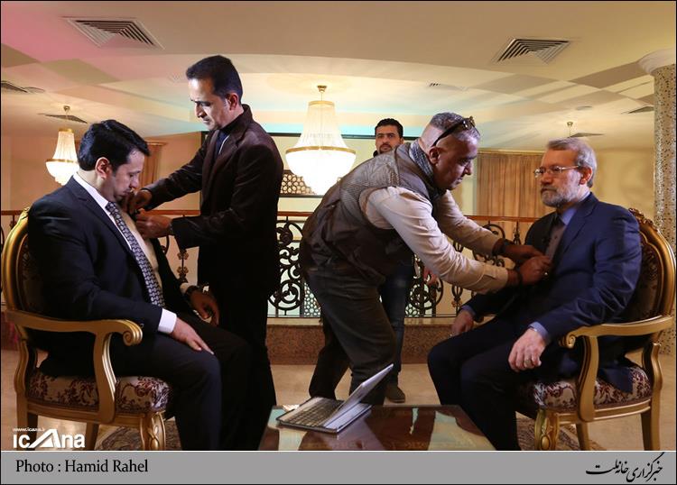 عکس خبری/ گفت وگوی دکتر لاریجانی با شبکه العراقیه