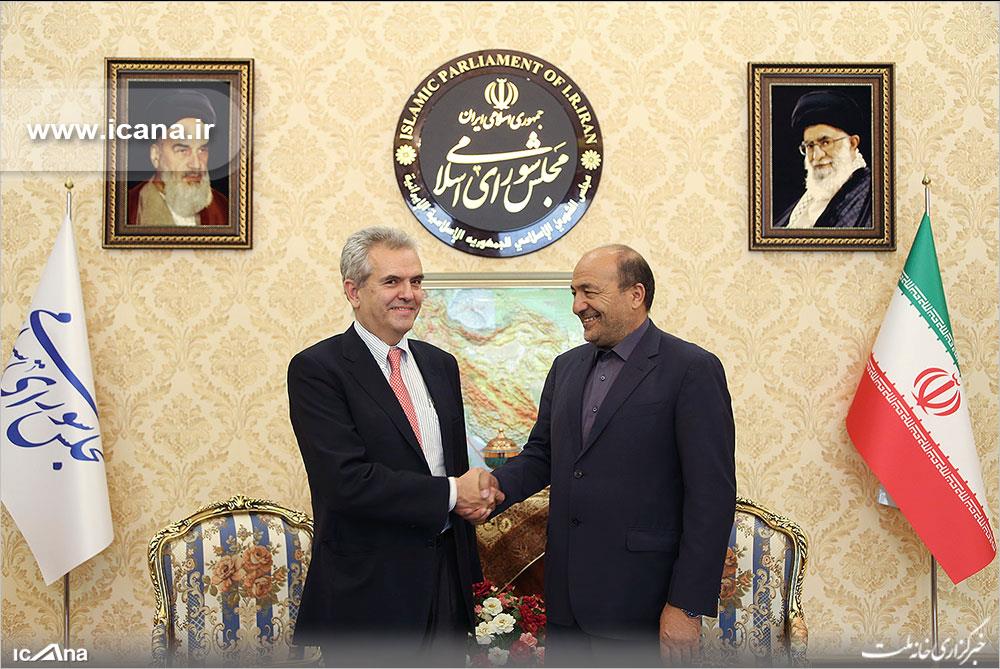گزارش تصویری/ دیدار سفیر اسپانیا با کوروش کرم پور حقیقی