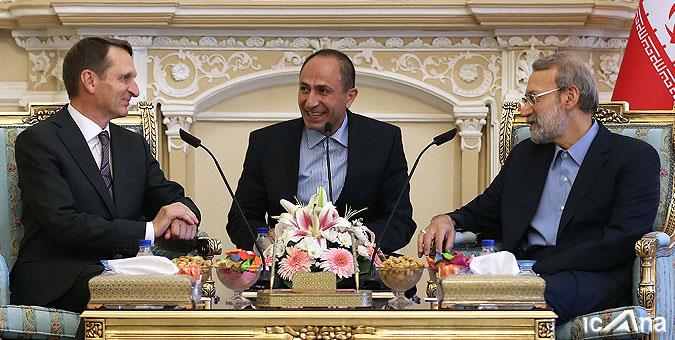 دیدار دکتر لاریجانی با رئیس سابق دومای روسیه