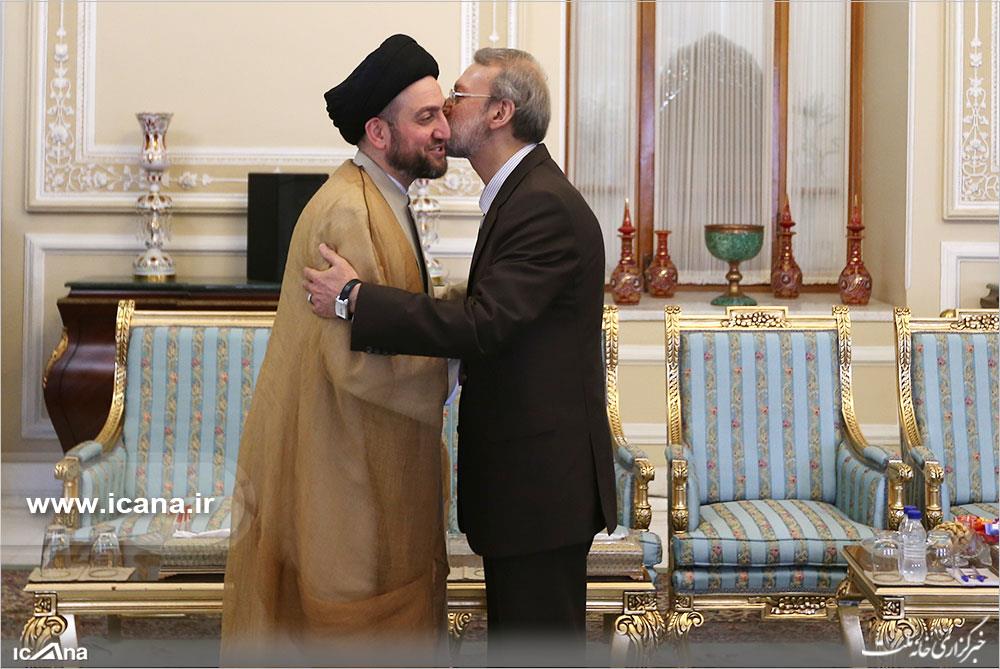 گزارش تصویری/ دیدار دکتر لاریجانی با سید عمار حکیم